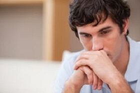 The man faces the consequences of improper penis enlargement