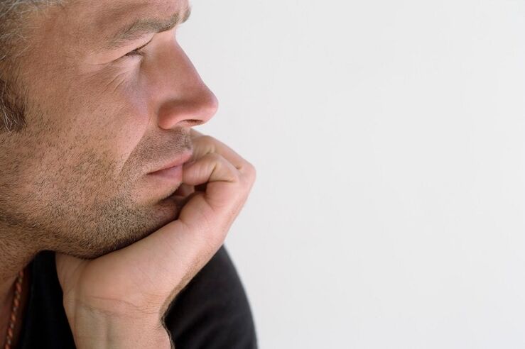 A man thinks about penis enlargement