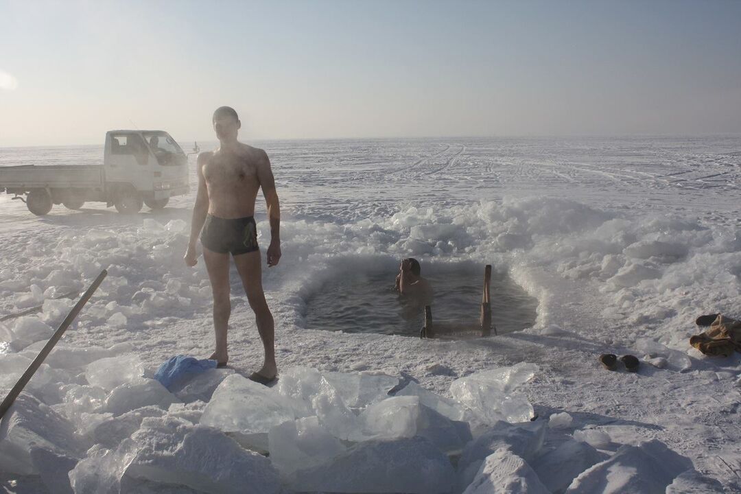 The man was cold